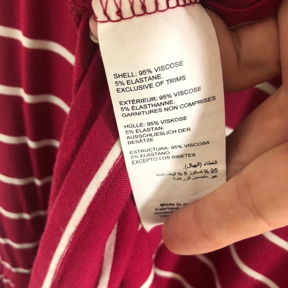 Maternity Dress w/ Lace Shoulders| Thyme Maternity - Picture 7 of 7